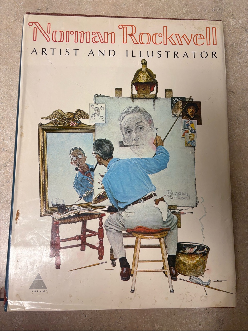 Norman Rockwell Artist and Illustrator Hardcover Art Book - White/Cream Cover
